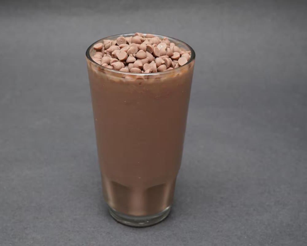 Cold coco with chocolate chips